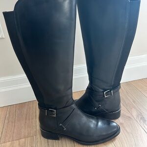 Black knee high boots